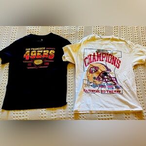 49ers shirt lot sz L and M
